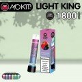Aokit - Light King 1800 Işıklı Puff Şarj Edilebilir Tek Kullanımlık Elektronik Sigara