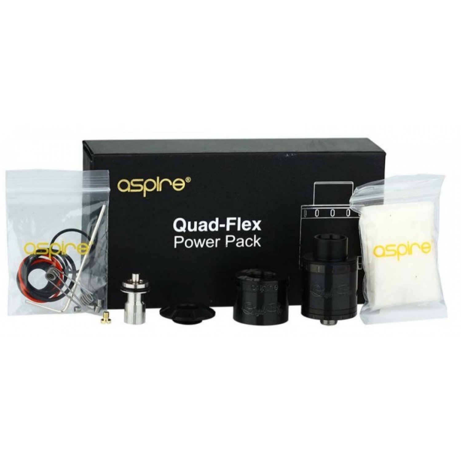 Aspire - Quad-Flex Power Pack Rda Elektronik sigara Atomizer