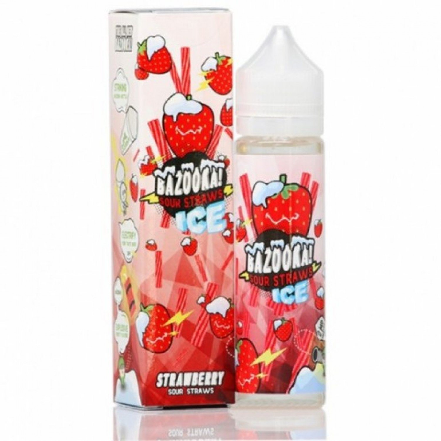 Bazooka - Sour Straws Ice Strawberry 60 ml Premium Likit