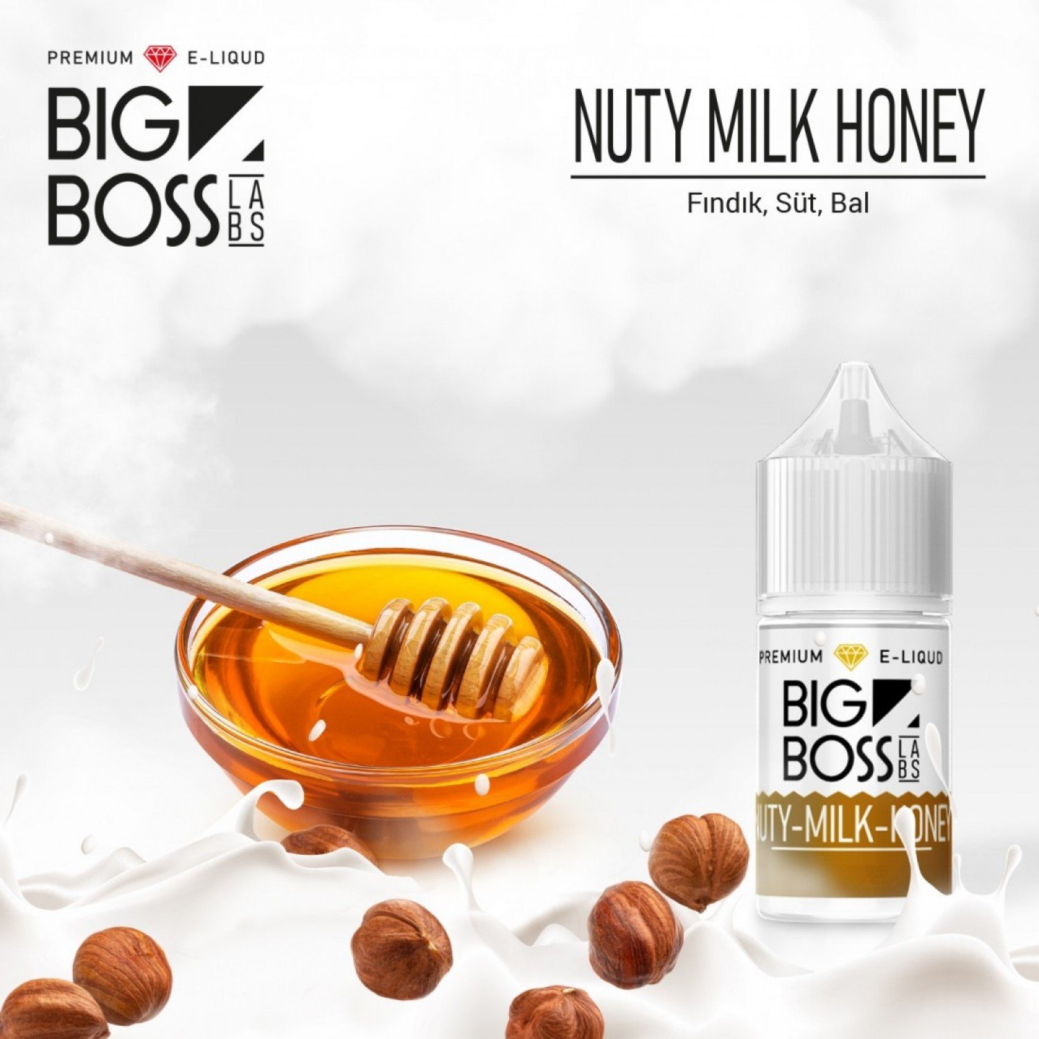Big Boss - Nuty Milk Honey 30 ml Salt Likit