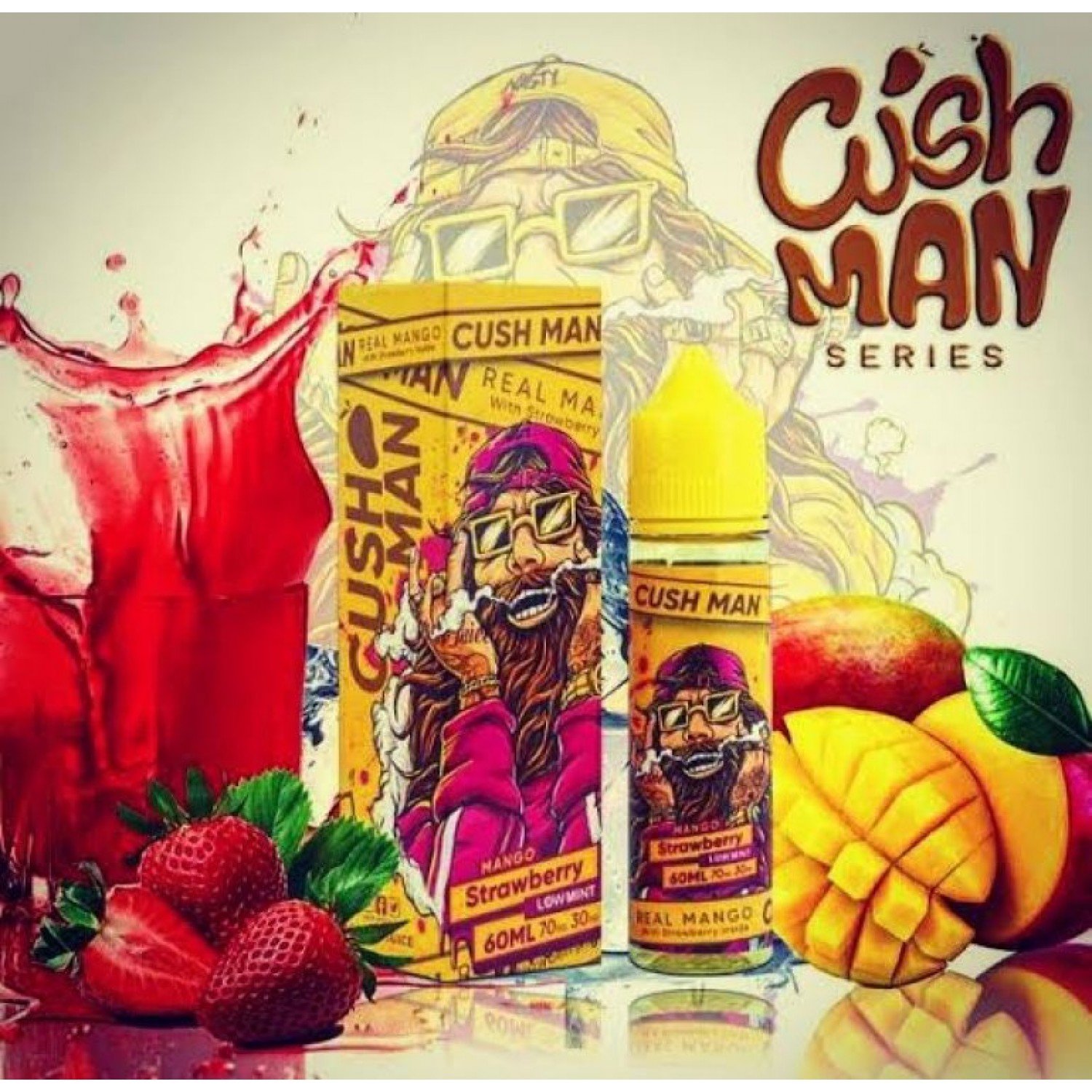 Nasty Juice - Cush Man Mango Strawberry 60 ml Premium Likit