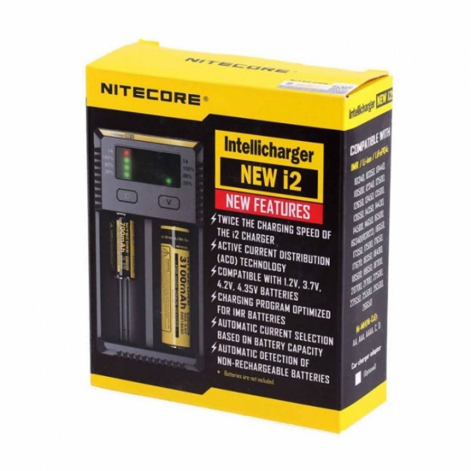 Nitecore New i2 intelli charger Li-ion 2li Pil Şarj Cihazı