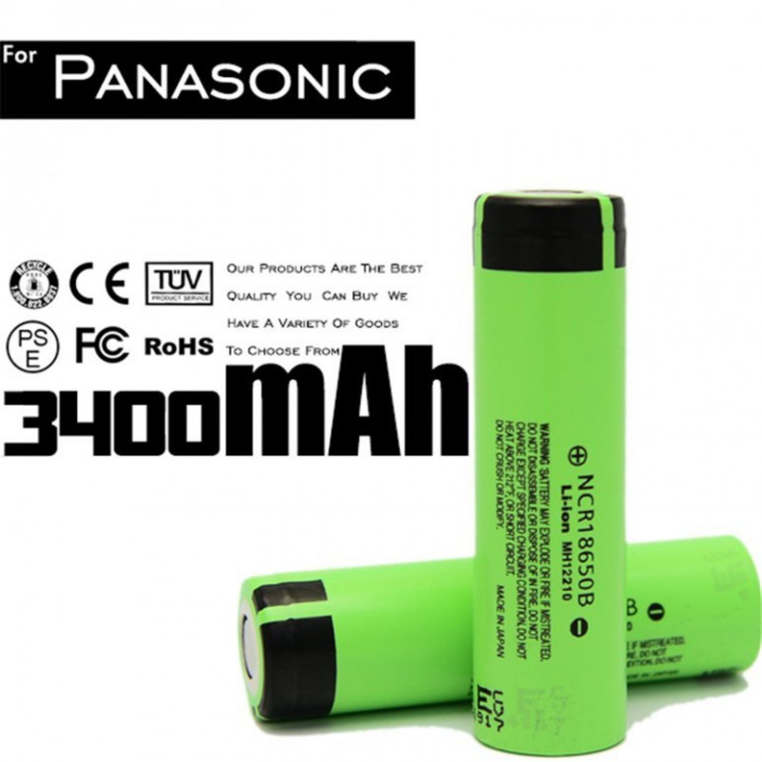 Panasonic NCR 18650B 3400mAh 3.7 V Li-ion