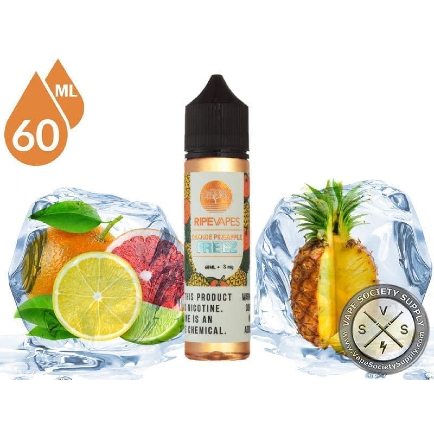 Ripe Vapes - Orange Pineapple Freez 60 ml Premium Likit