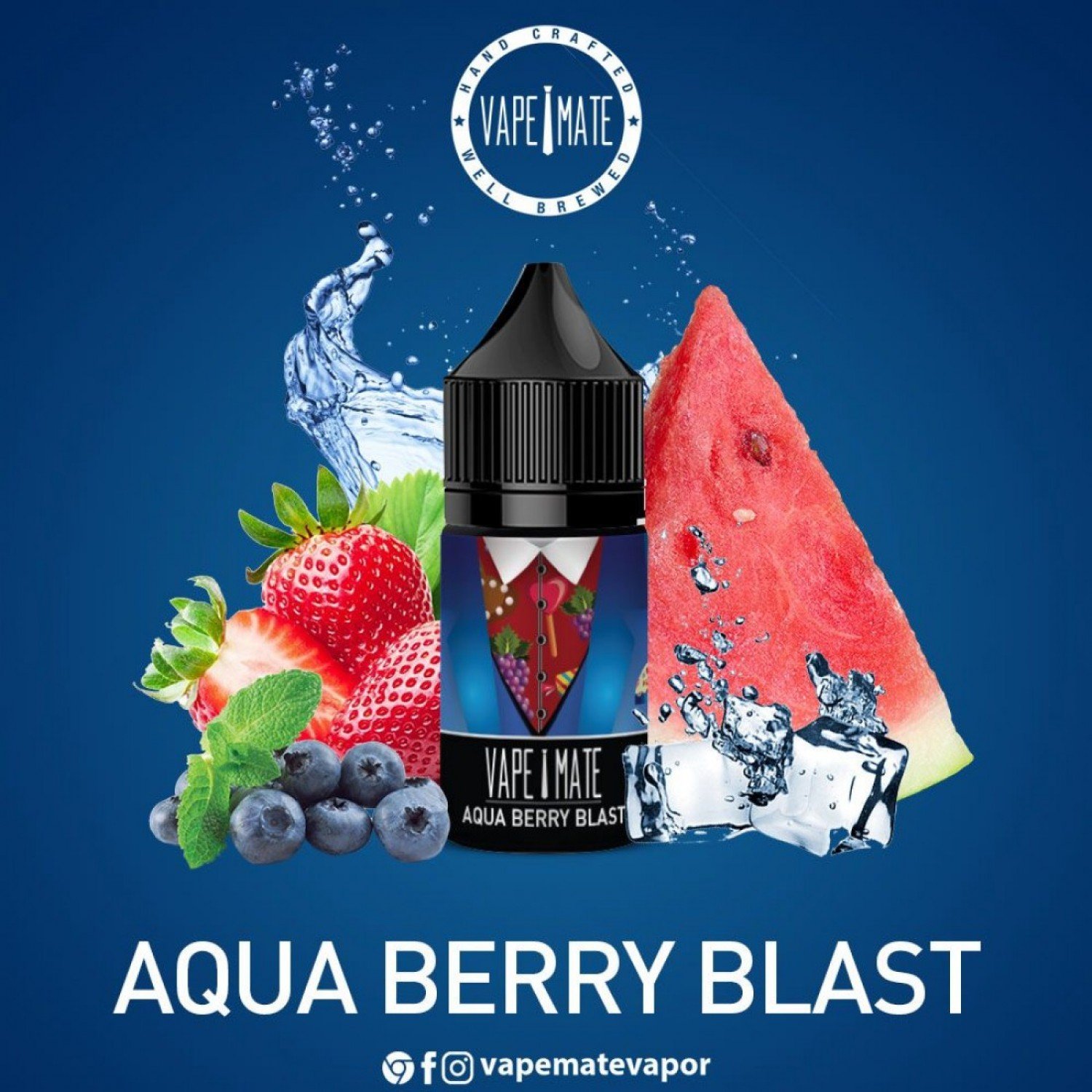 Vape Mate - Aqua Berry Blast 30 ML Likit