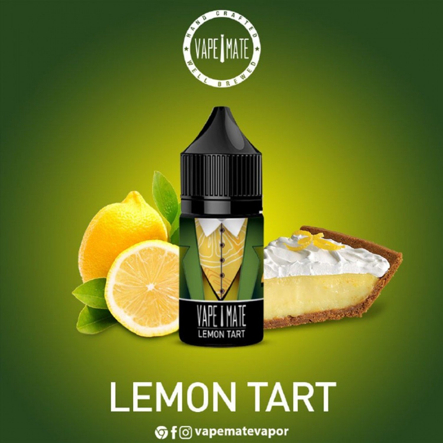 Vape Mate - Lemon Tart 30 ML Salt Likit