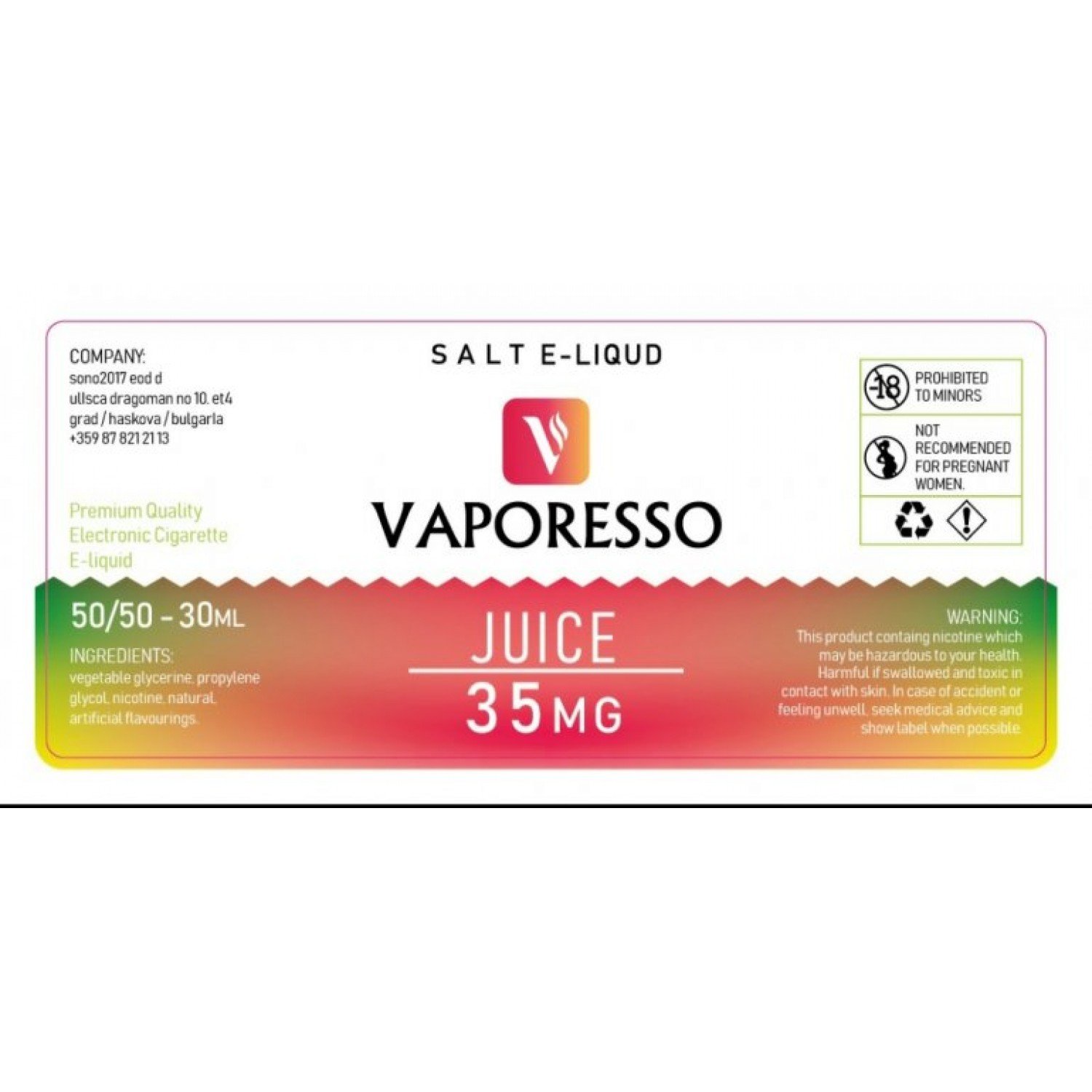 Vaporesso - Juice 30 ml Salt Likit