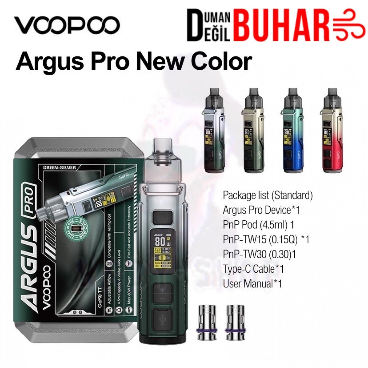 Voopoo - Argus Pro 80w 3000 Mah Pod Mod Elektronik Sigara Kit