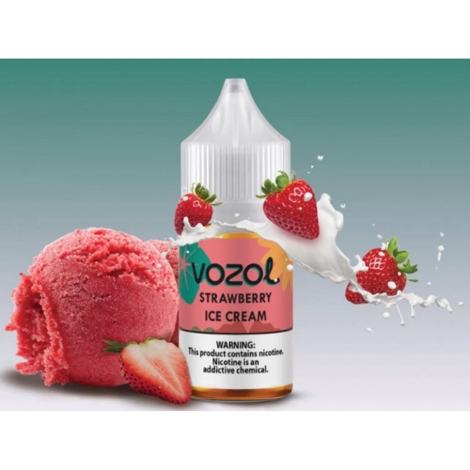 Vozol Bar - Strawberry Ice Cream 30 ml Salt Likit