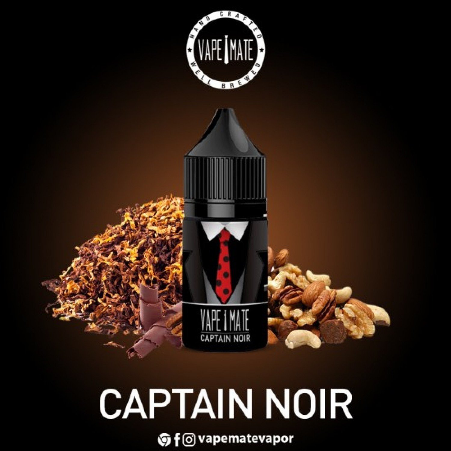 Vape Mate - Captain Noir 30 ML Salt Likit