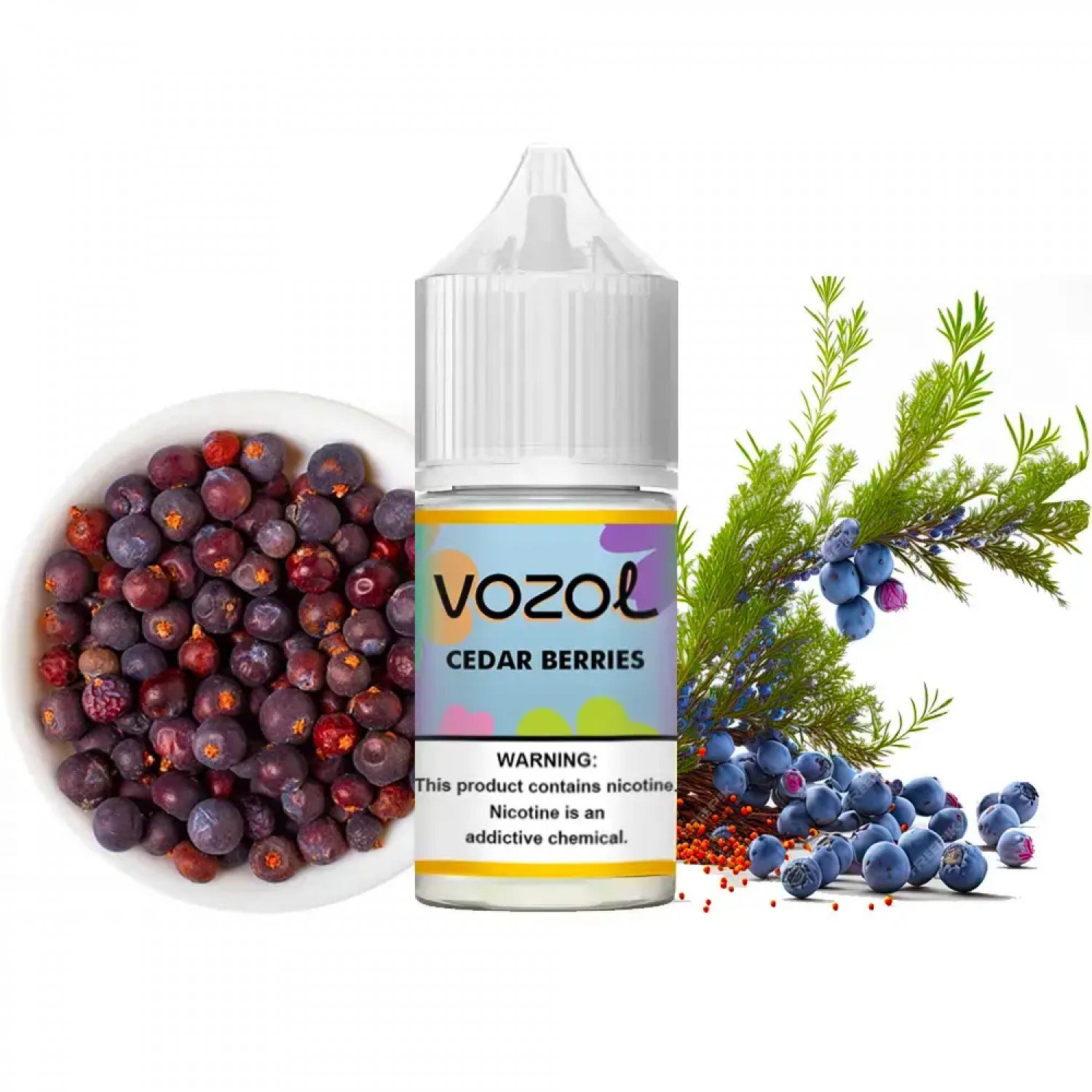 Vozol Bar - Cedar Berries 30 ml Likit